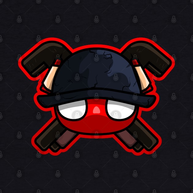 ant head with fighting attribute vector character by fandi.creations